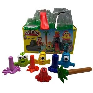 Vintage 2002 Play-Doh  DOH-DOH ISLAND VOLCANO ADVENTURE PLAY-SET Hasbro ‼️READ‼️